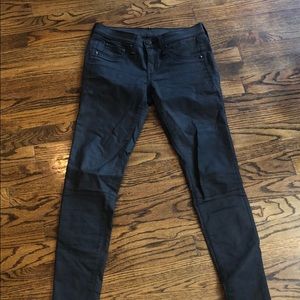Rag & bone Coated black jeans
